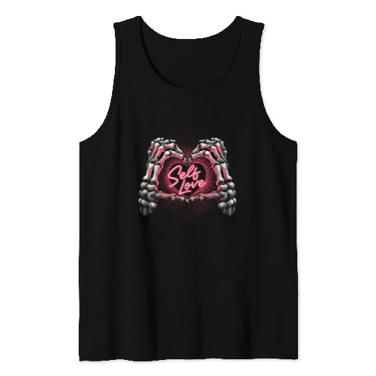 Self Love Bones Heart Tank Tops