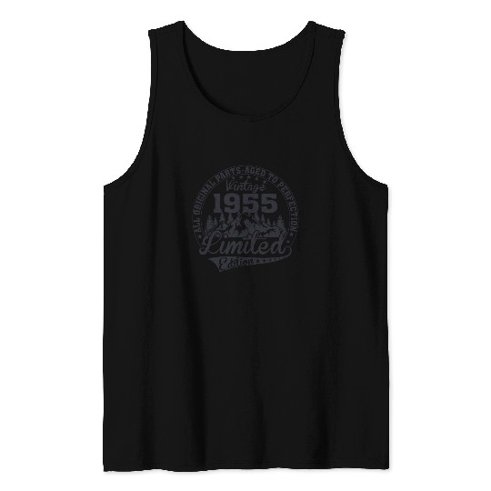 Vintage 1955 Birthday Tank Tops