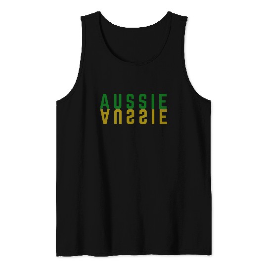 Aussie text, Australian lovers design Tank Tops