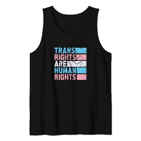 Trans Rights Are Human Rights Support LGBT Pride Tank Tops