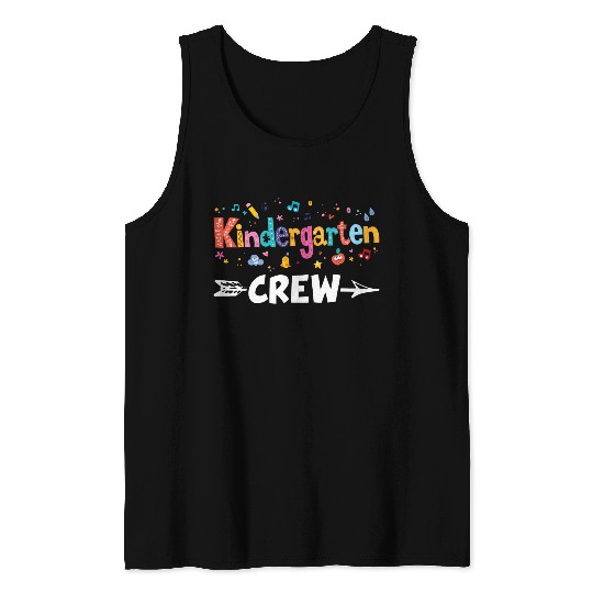 Kindergarten Crew Teacher Team Kinder squad Tank Tops