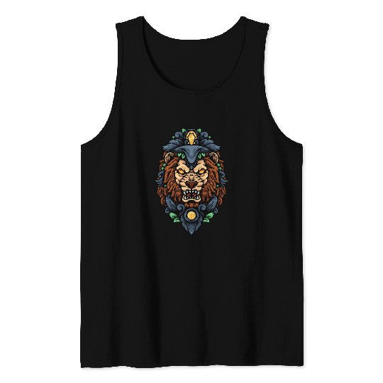 The Head Of Lion King Tank Tops