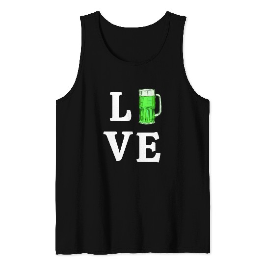 Love Green Beer Tank Tops