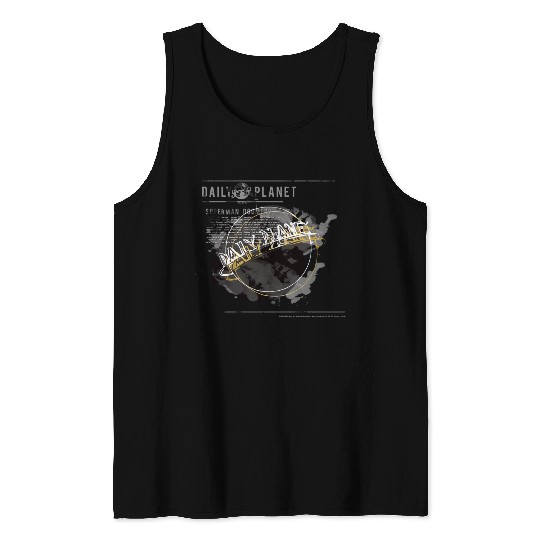 Daily Planet Circle Poster Tank Tops