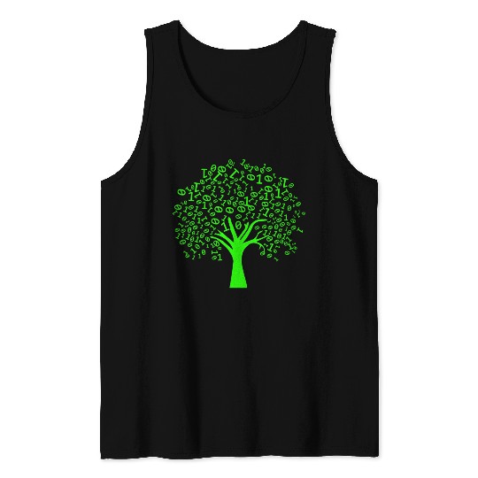 Funny Binary Tree Computer Science Coding Tank Tops