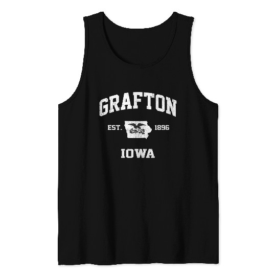 Grafton Iowa Ia State Athletic Style Tank Tops