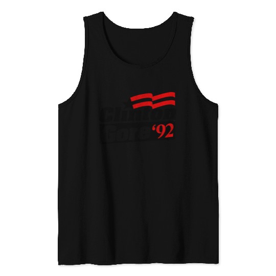 Clinton Gore '92 Bill Clinton President Tank Tops