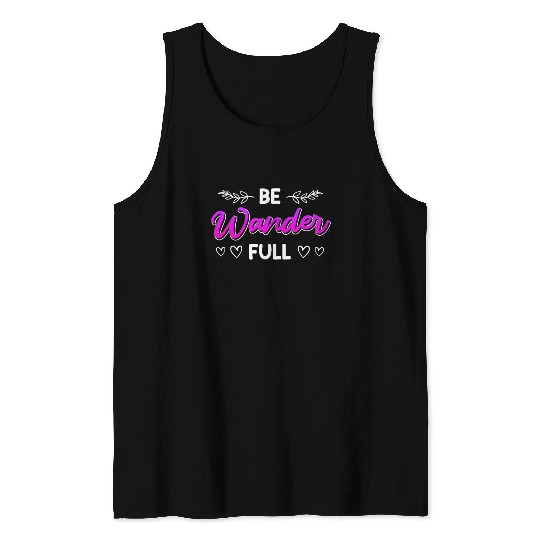 Wanderfull Mountain fan Wanderlust Hiker Summit Tank Tops