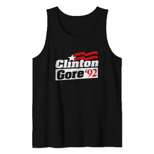 Clinton Gore Bill Clinton 92 Elect Tank Tops