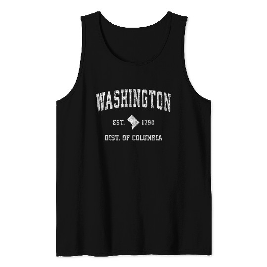 Washington Dc Athletic Sports Tank Tops