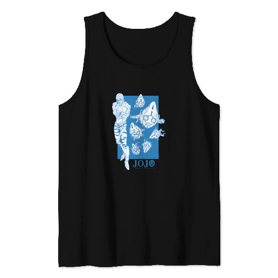 Jojo'S Bizarre Adventure Mista Six Bullets Tank Tops