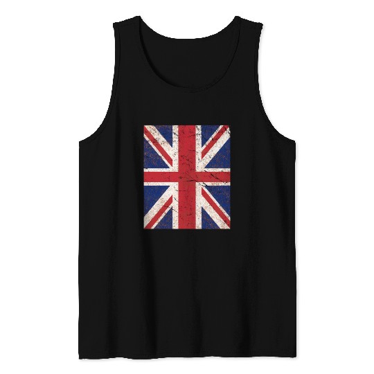 Union Jack Flag Tank Tops