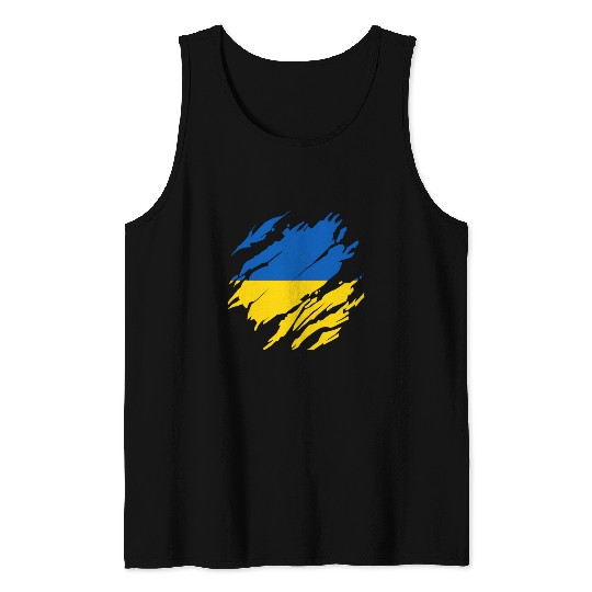 Ukrainian Flag Ukraine Tank Tops