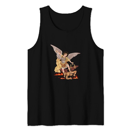 St Michael The Archangel Tank Tops