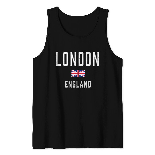 London England England Flag Tank Tops