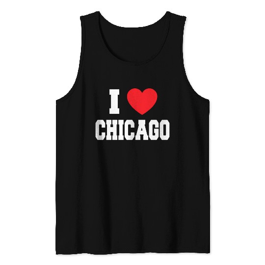 I Love Chicago Tank Tops