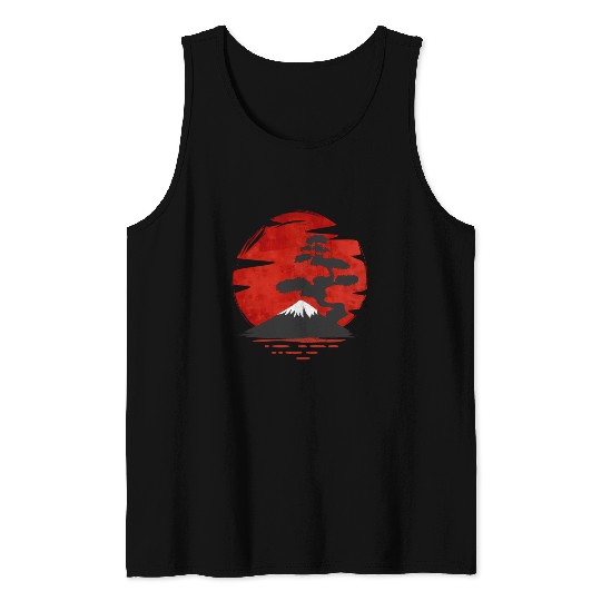 Japanese Bonsai Tree Japanese Bonsai Tank Tops