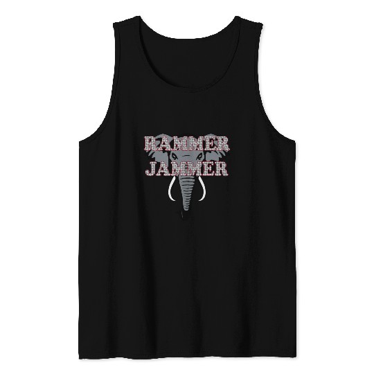 Albm Rammer Jammer Houndstooth Elephant Tide Tank Tops