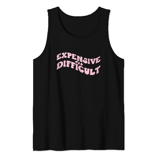 Expensive And Difficult Bougie Bougee Preppy Tank Tops