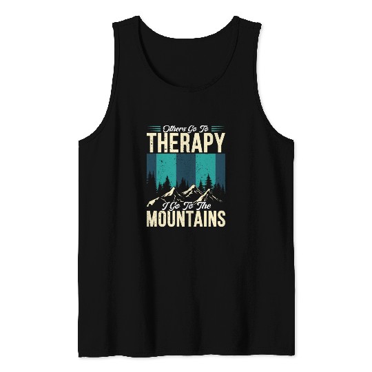 Mountain love Therapy Mountains Wanderlust Tank Tops