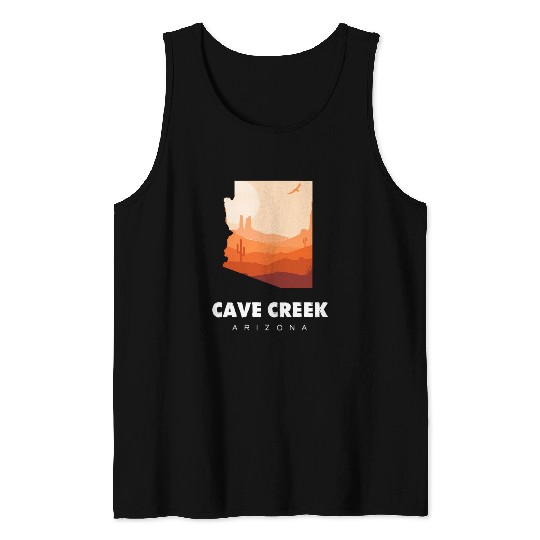 Caving Cave Creek Arizonna For Caveman Hiker Tank Tops