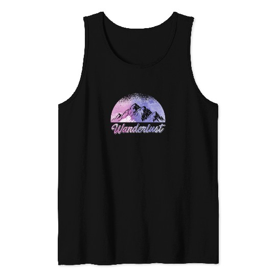 Wanderlust Mountaineer Hiker Summit sport Tank Tops