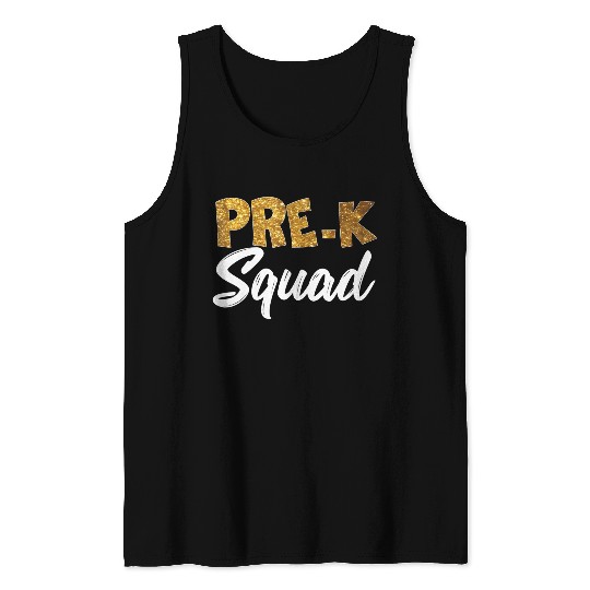 Team Pre K Teacher Back To School s Top Tank Tops
