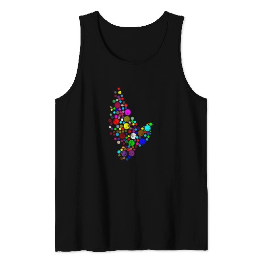 Bird Colourful bird Tank Tops