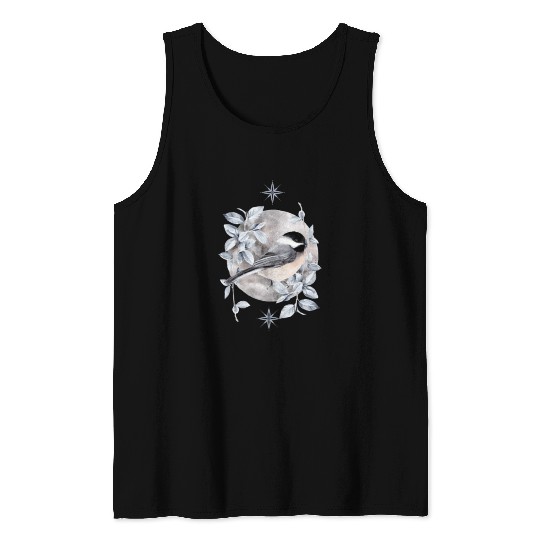 Bird in Winter Tank Tops