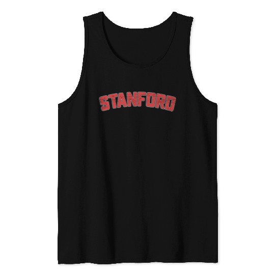 Vintage Retro Stanford Distressed California Ca Tank Tops