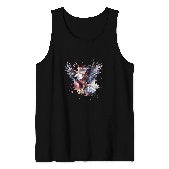 Eagle 4Th July Independent Day Tank Tops