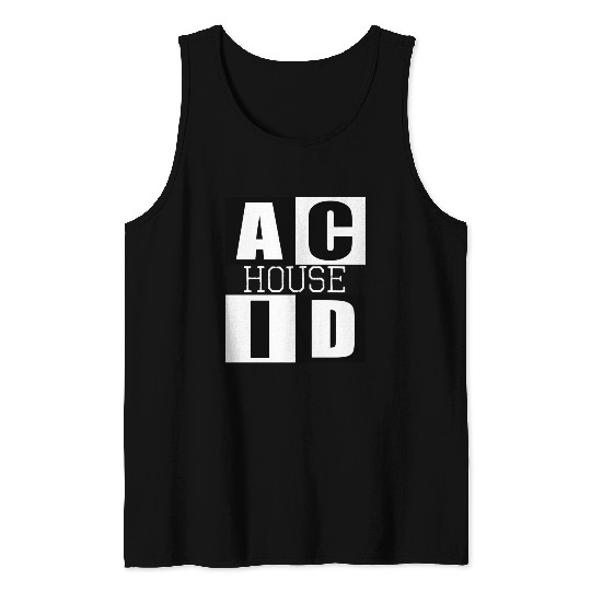 ACID HOUSE music logo Tank Tops
