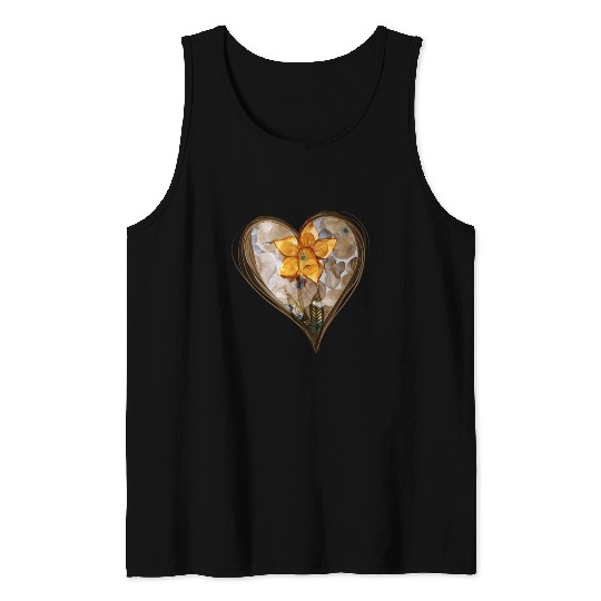 Spring Daffodil Springtime Tank Tops