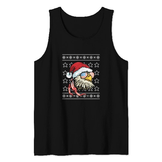 Ugly Usa Flag Bald Eagle Tank Tops
