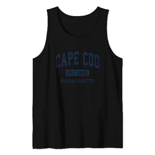 Cape Cod Massachusetts Ma Vintage Athletic Tank Tops
