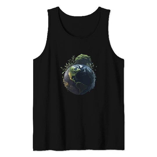 Save Earth Day World Environment Day Inspirational Tank Tops