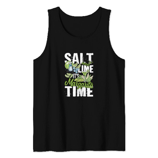 Salt And Lime It'S Margarita Time Pub Crawl Pytime Tank Tops