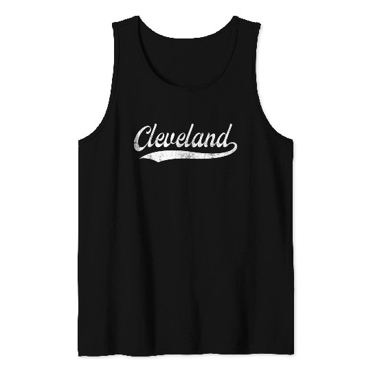 Vintage Cleveland Ohio Distressed Tank Tops