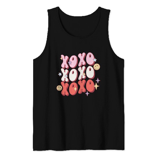 XOXO retro valentine sublimation hipster Tank Tops