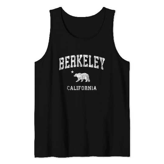Berkeley California Ca Distressed Sports Tank Tops