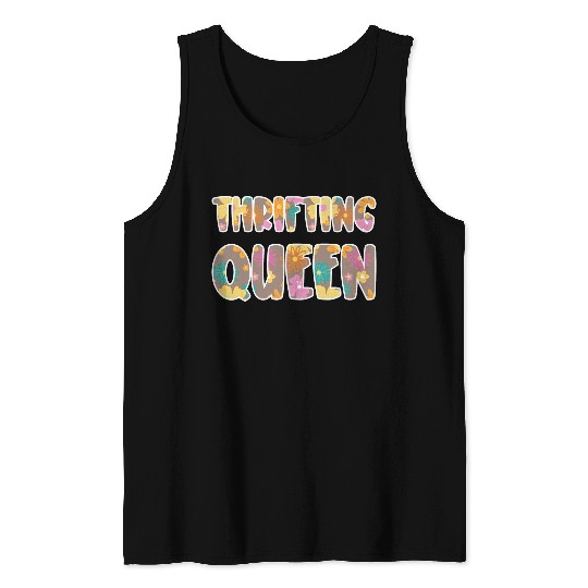 Thrifting Queen brown floral Tank Tops