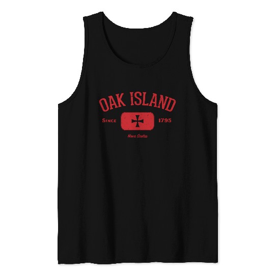Oak Island Knights Templar Cross Tank Tops