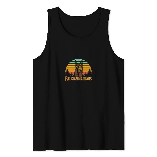 Belgian Malinois Retro Vintage Tank Tops