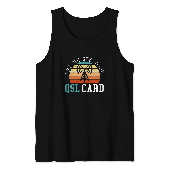 Ham Radio Operator Morse Code Radioactivity Tank Tops