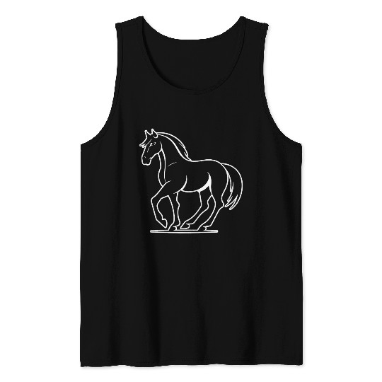 Horse Equine Pony Tank Tops