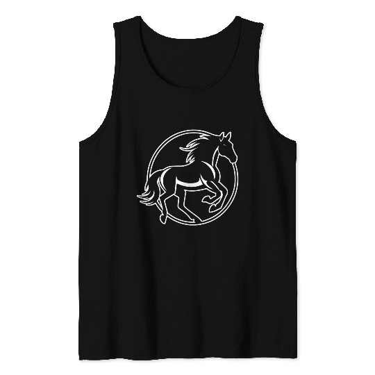 Horse Equine Pony Tank Tops