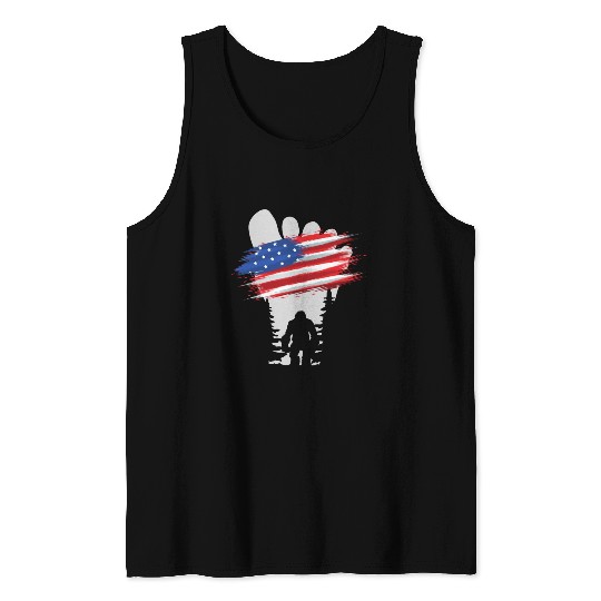 Bigfoot 4th July b Tank Tops