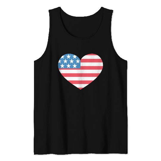 Heart America Tank Tops