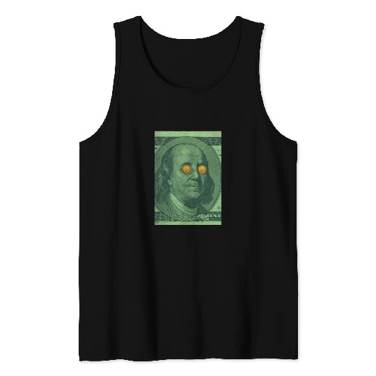 Benjamin Franklin Bitcoin Tank Tops