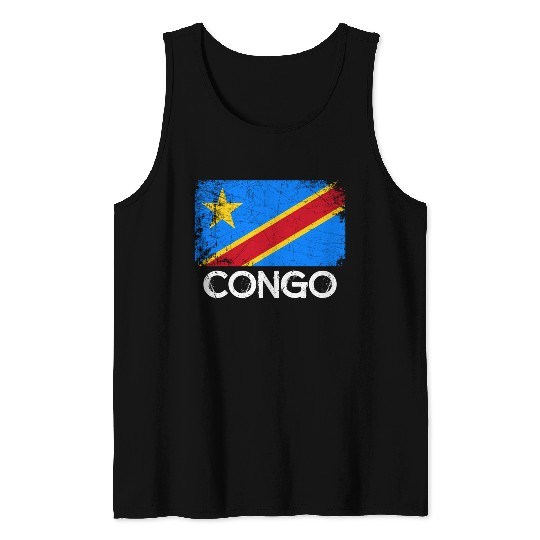 Congolese Flag Made In Congo Tank Tops